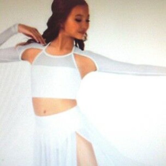 Double Platinum BLACK Mesh Crop Top- SZ M - Picture 1 of 9